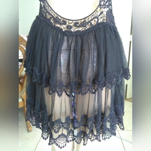 BNWOT ALL LACE / MESH SHEER TOP BY TOBI SZ. SM TOO SEXY BEAUTIFUL!! - Picture 5 of 13